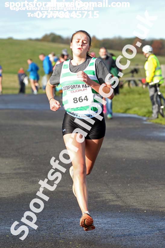 Mens and womens under-17s, Heaton Memorial 10k Road Race, Town Moor, Newcastle.  Photo: David T. Hewitson/Sports for All Pics